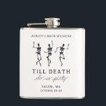 Tills döden skiljer oss åt Senterweekend Fickplunta<br><div class="desc">Denna enkla men superchica inbjudningsdesign har dansande skelett och ett spöklikt tema.</div>