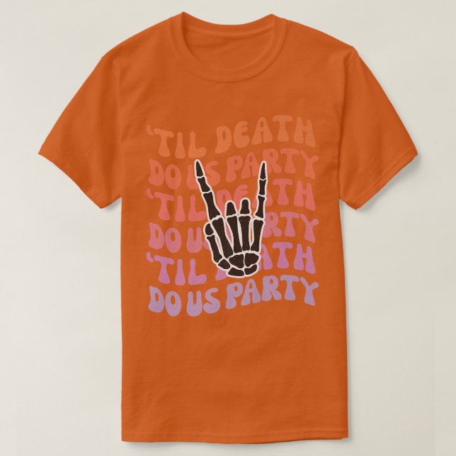 Tills döden skiljer oss åt Spenarbrud Brud eller d T Shirt (Design framsida)