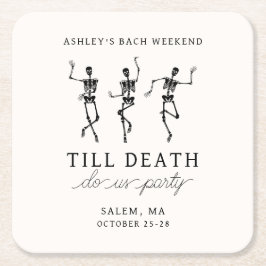 Tills döden skiljer oss åt Spennarrvecka Underlägg Papper Kvadrat