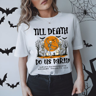 Tills döden skiljer oss åt Systerbröllop Halloween T Shirt