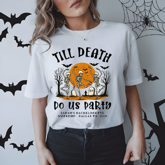 Tills döden skiljer oss Halloween-sängkläder T Shirt