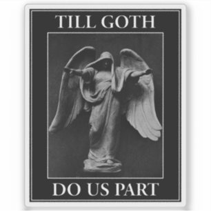 Tills goth skiljer oss åt klistermärken