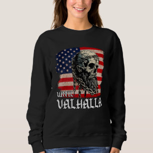 Tills Valhalla Amerikansk Vikingamerikansk Flagga T Shirt