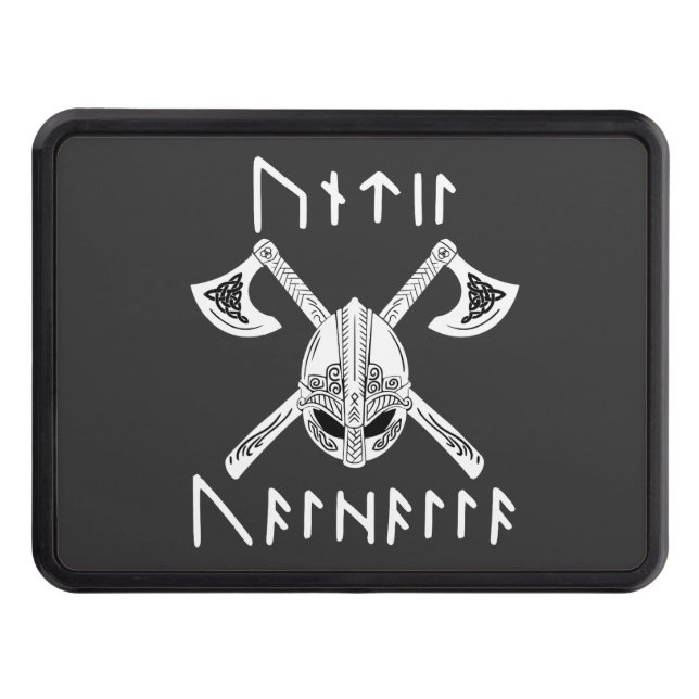 Tills Valhalla i Norse Rune Dragkroksskydd (Framsidan)