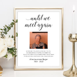 Tills vi möts igen Elegisk fotominnespoesi Poster