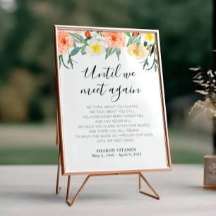 Tills vi möts igen Körsbärsblommig begravningspoes Poster