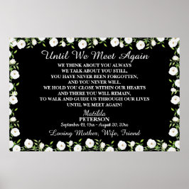 Tills vi möts igen - Vit blomsterlivsfirande  Poster