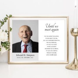 Tills vi ses igen med foto på begraven Dikt Poster