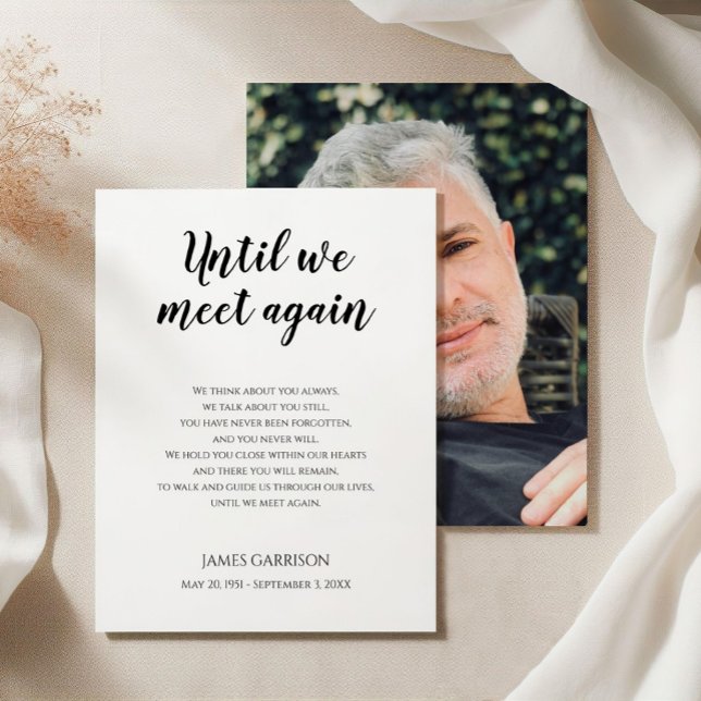 Tills vi träffas igen Memorial Dikt med foto (Skapare uppladdad)