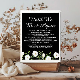 Tills vi träffas igen, Noto Vita Blommigten Bröllo Poster