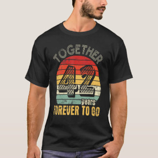 Tillsammans 42 år för att åka med Gift Make Wi T Shirt