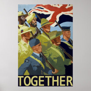 "Tillsammans" affisch för propaganda WW2