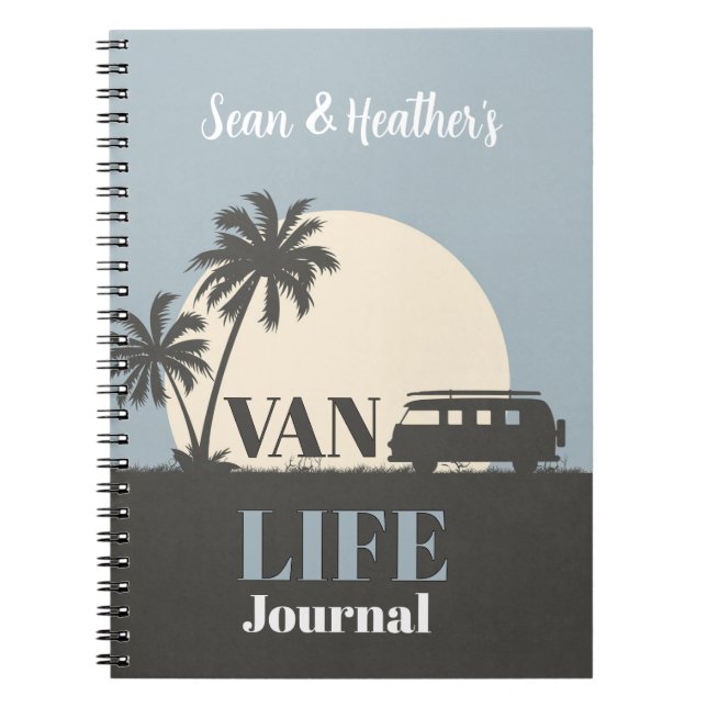 TILLSAMMANS! 🚐 Anpassningsbar Van Life Journal fö Anteckningsbok (Framsidan)