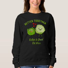 TILLSAMMANS ÄR BÄST Söt Kålvalentine För Par T Shirt