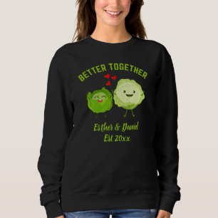 TILLSAMMANS ÄR BÄST Söt Kålvalentine För Par T Shirt
