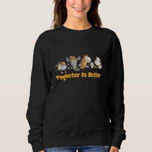 Tillsammans är bättre Citat lantbruks- och djurpar T Shirt