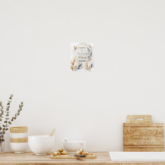 Tillsammans är min favoritplats | Personlig vigsel Poster
