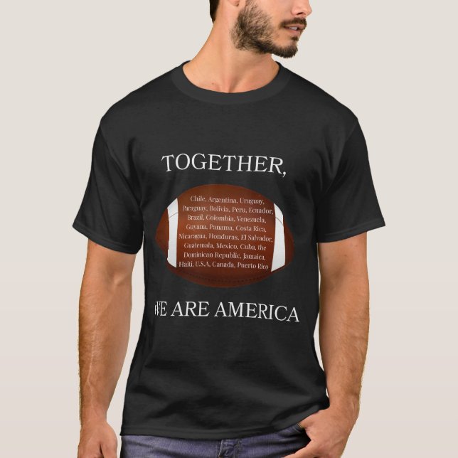 Tillsammans Är Vi Amerika T-Shirt (Framsida)