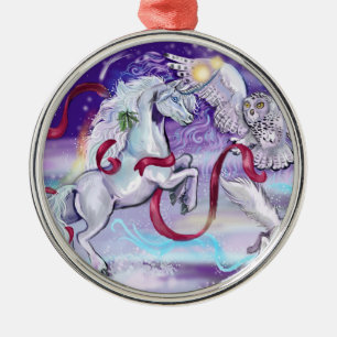 Tillsammans är vi en stor julklapp. julgransprydnad metall