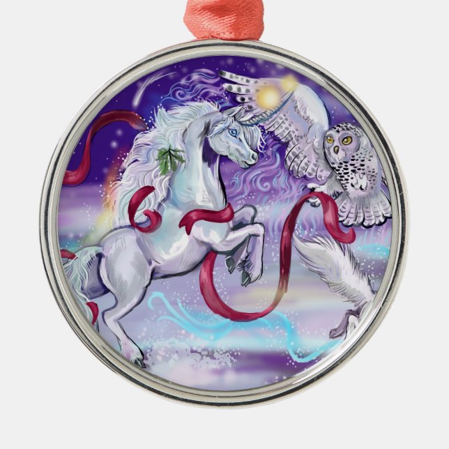 Tillsammans är vi en stor julklapp. julgransprydnad metall (Framsidan)