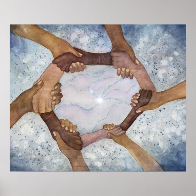 Tillsammans är vi en utskrift poster (Framsidan)