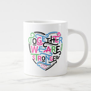 Tillsammans är vi starkare jumbo mugg