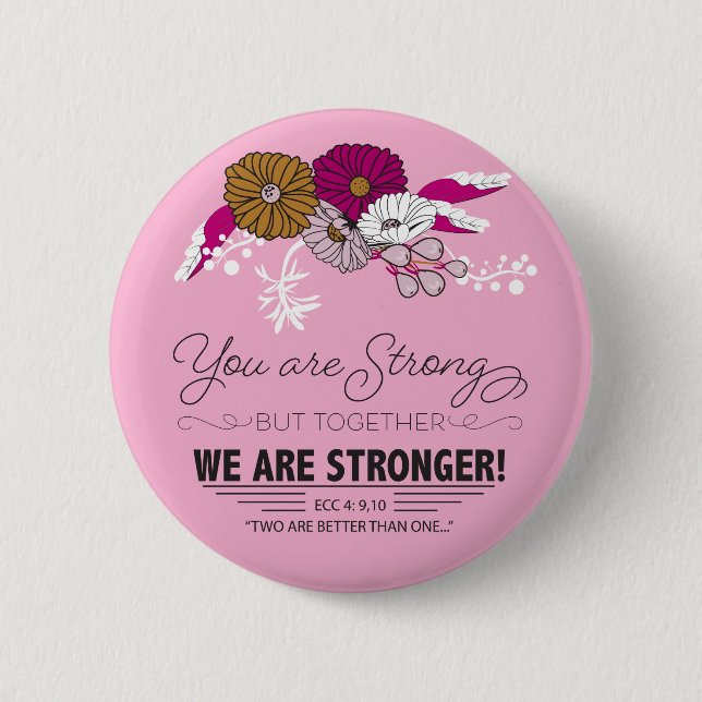 Tillsammans är vi starkare knapp (Framsida)