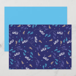 Tillsammans: Äventyr Footprint Silhouette Julkort