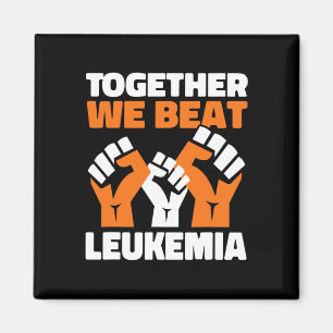 Tillsammans Besegrar Vi Leukemi Blodcancer Medvete Magnet