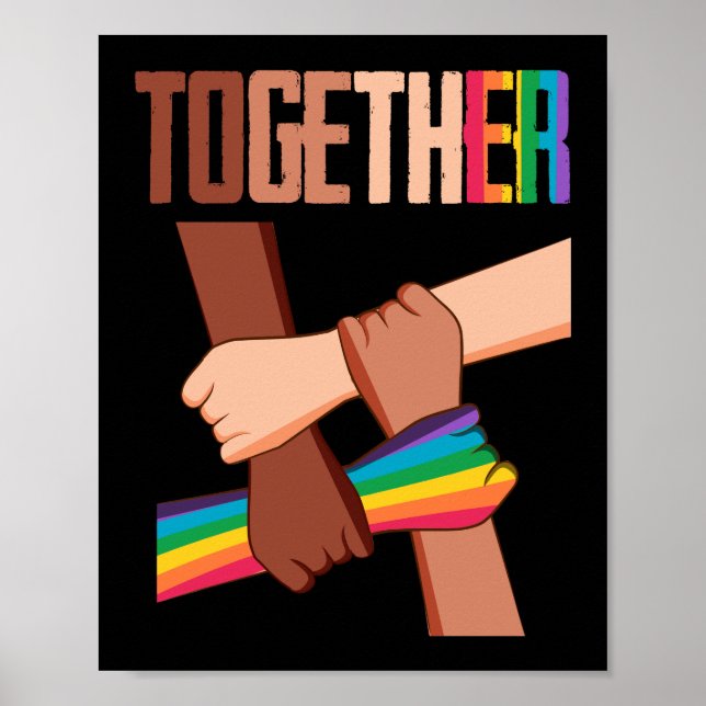 Tillsammans Black Lives Matter Poster (Framsidan)