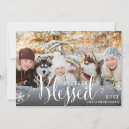 Tillsammans - Bladfamiljens foto Snö jul Julkort