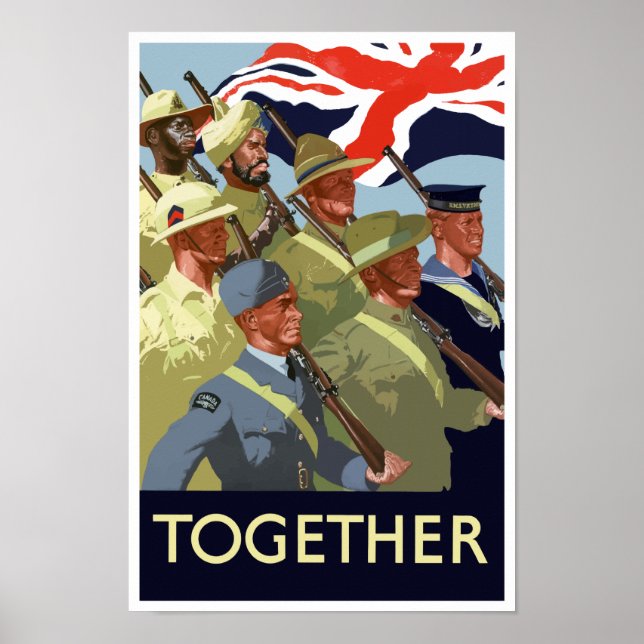 Tillsammans - British Empire WWII Poster (Framsidan)