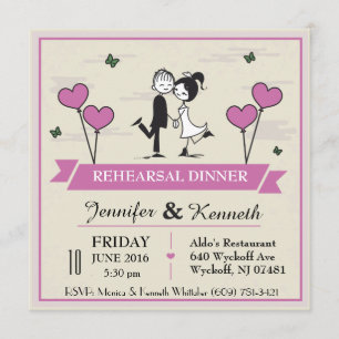 Tillsammans brudgum- & brudinbjudan inbjudningar