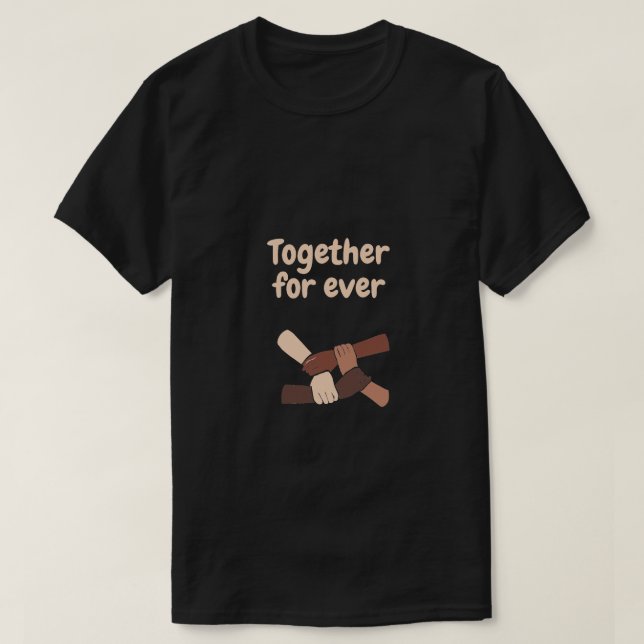Tillsammans för alltid - livsofferter t shirt (Design framsida)