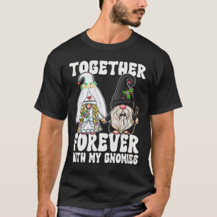 Tillsammans för alltid tomtar fru brud herr brudgu t shirt