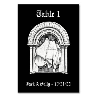Tillsammans för Bordsnumren Ghost Bride & Groom Bordsnummer