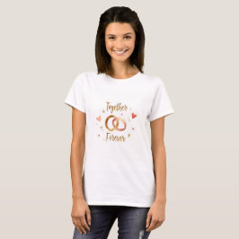 Tillsammans För Evigt Romantisk Minimal T-Shirt