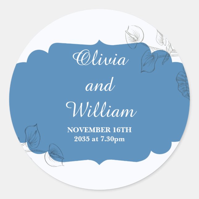 Tillsammans för evigt runt klistermärke (Framsida)