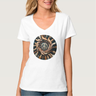 Tillsammans för fred - många händer t shirt
