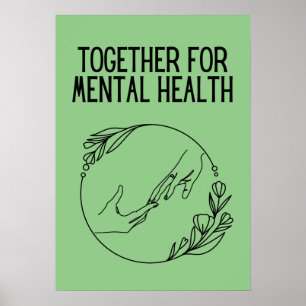 Tillsammans för mental hälsa poster