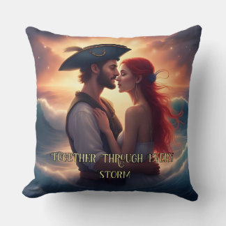 Tillsammans genom varje storm Romantic Pirat Kudde