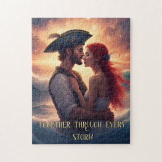 Tillsammans genom varje storm Romantic Pirat Pussel