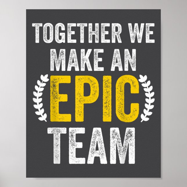 Tillsammans Gör Vi Ett Ec-team - Fantastiska Kolle Poster (Framsidan)