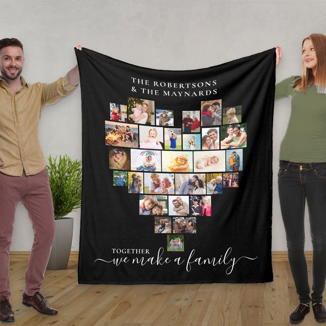 Tillsammans gör vi ett familjefjärt 29 Photo Colla Fleecefilt (Skapare uppladdad)