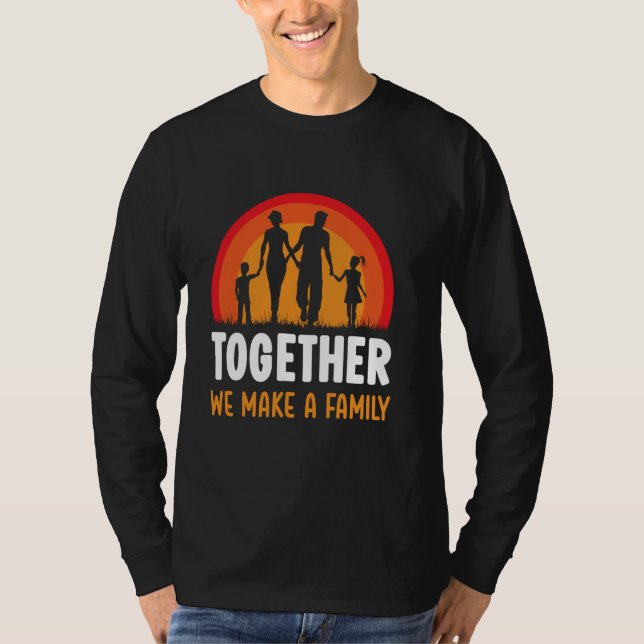 Tillsammans gör vi ett familjerättsligt familjemöt t shirt (Framsida)