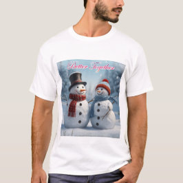 Tillsammans i Snö: Par jul T Shirt