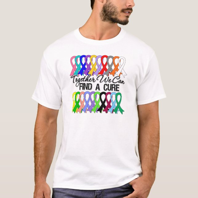 Tillsammans kan vi finna rosett band för en tee shirt (Framsida)