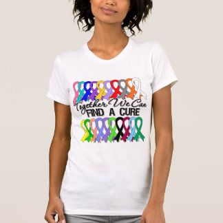 Tillsammans kan vi hitta en ren cancer Rosett band T Shirt