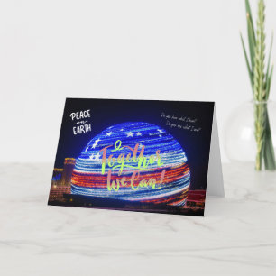 Tillsammans kan vi Las Vegas-julkort Tack Kort