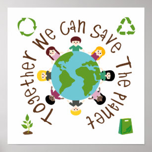 Tillsammans kan vi Rädda planeten Poster